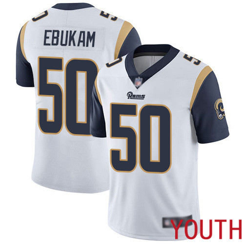 Los Angeles Rams Limited White Youth Samson Ebukam Road Jersey NFL Football #50 Vapor Untouchable